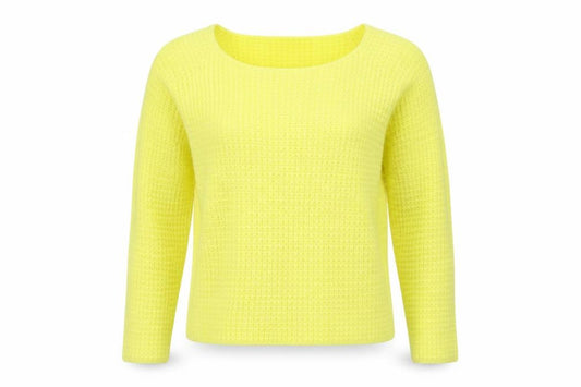Front view of Vera Moda women’s yellow jumper, size XS