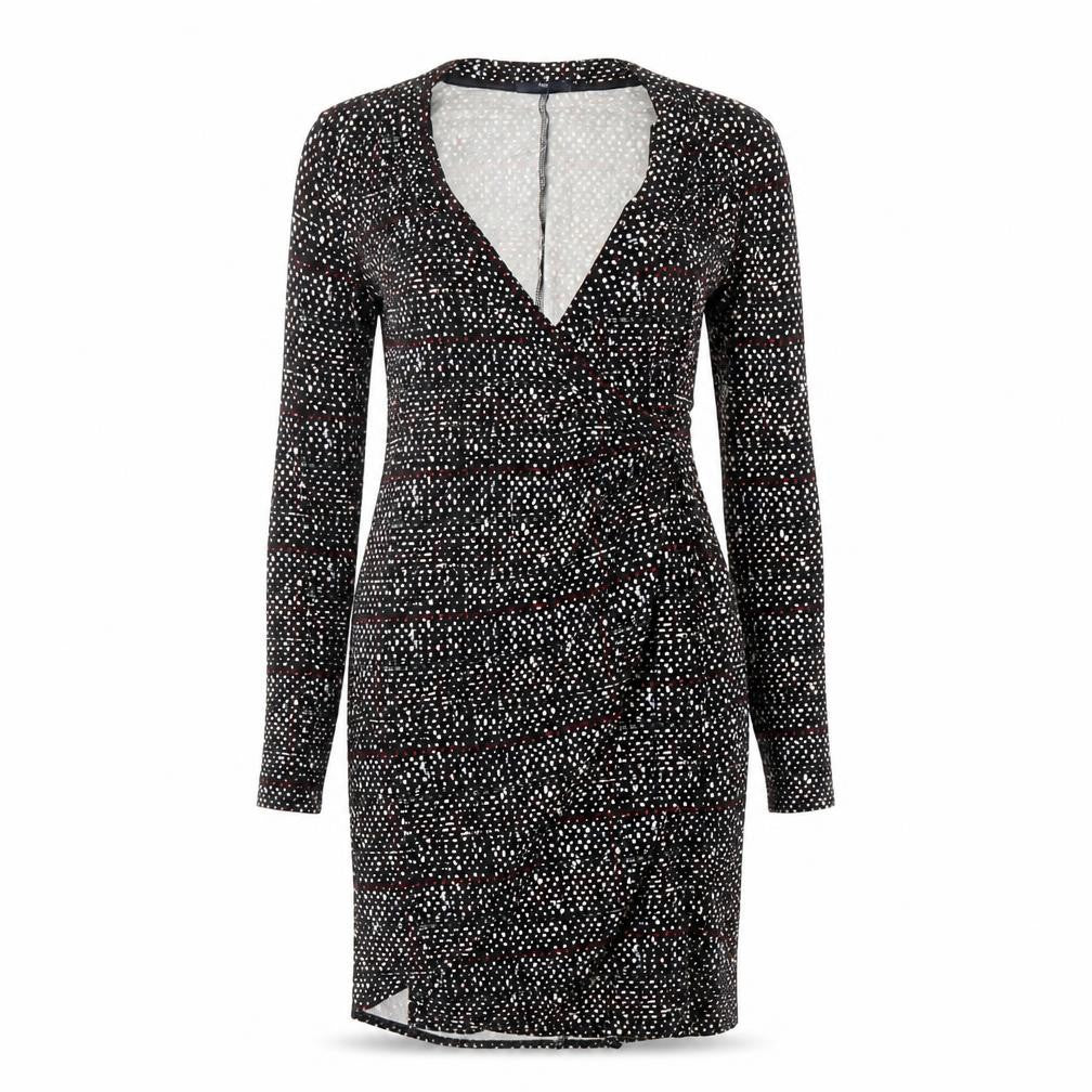 Front view of Gap women’s black polka dot shift, size XS