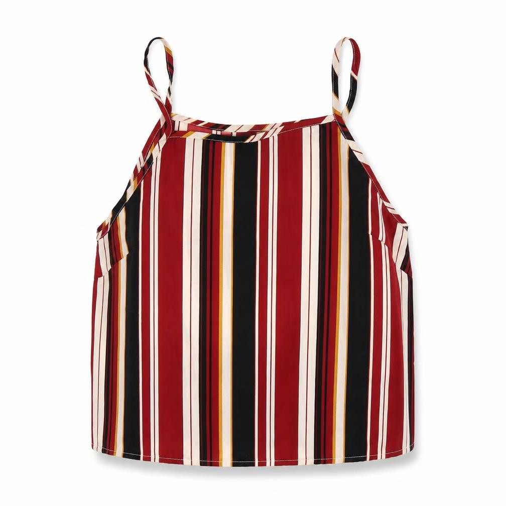 Front view of Glamorous women’s multicoloured striped basic blouse, size S