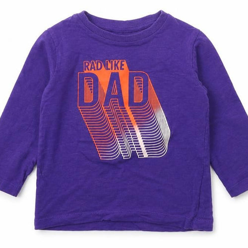 NEXT Girls Purple  Jersey Basic T-Shirt Size 12-18 Months  - Rad Like Dad