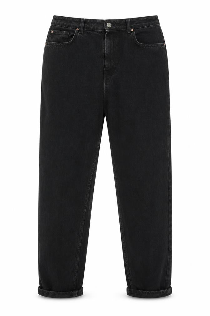 Denim & Co. Womens Black  Denim Straight Jeans Size 14 L27 in