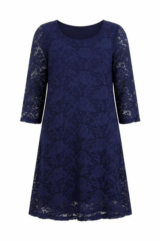 Front view of George women’s blue a-line, size UK 12