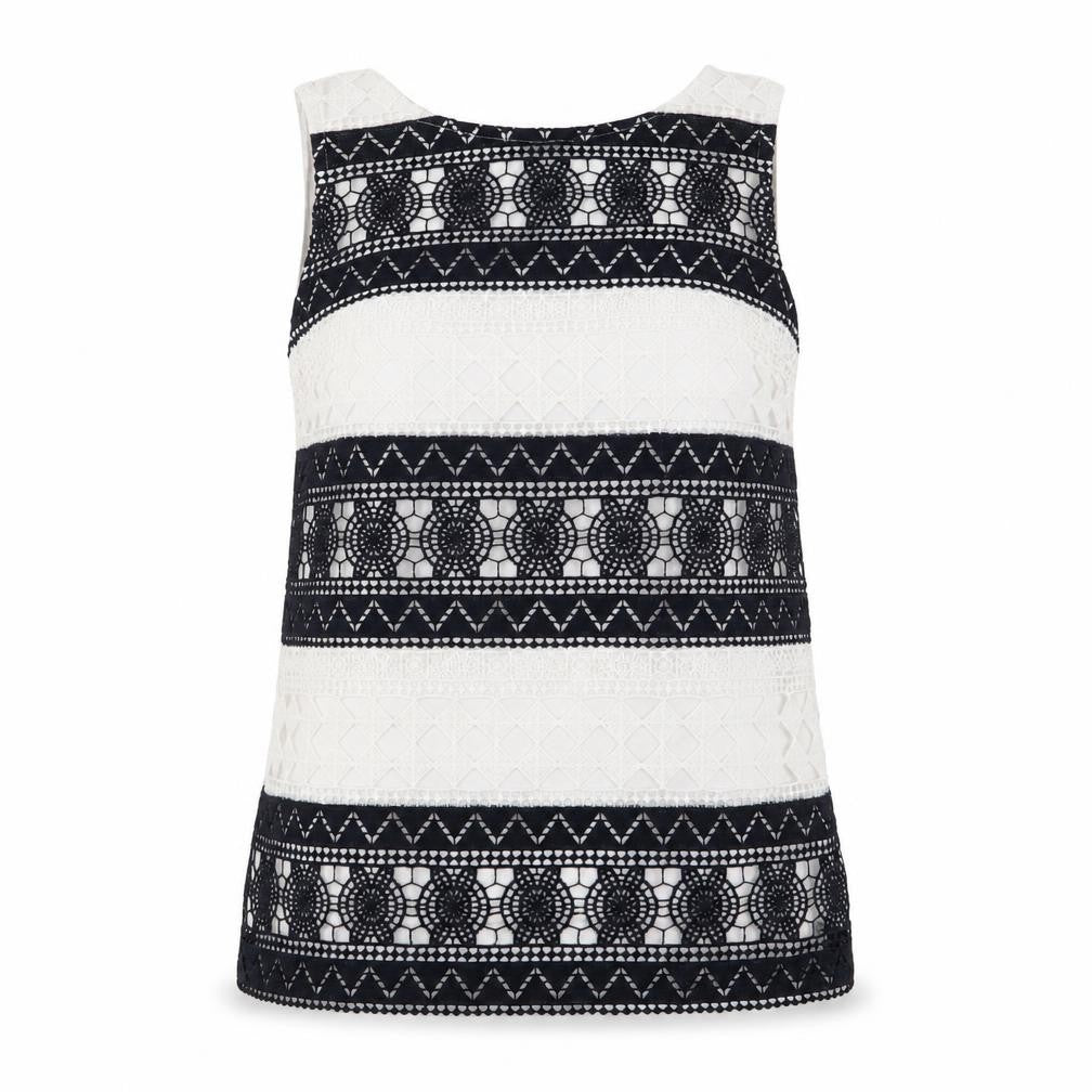 Front view of Oasis women’s multicoloured floral basic tank, size S