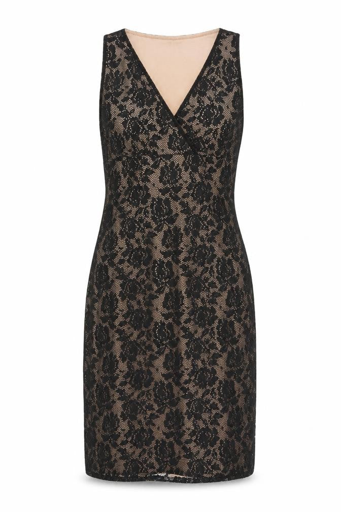 BPC Womens Black Floral  Wrap Dress  Size XS