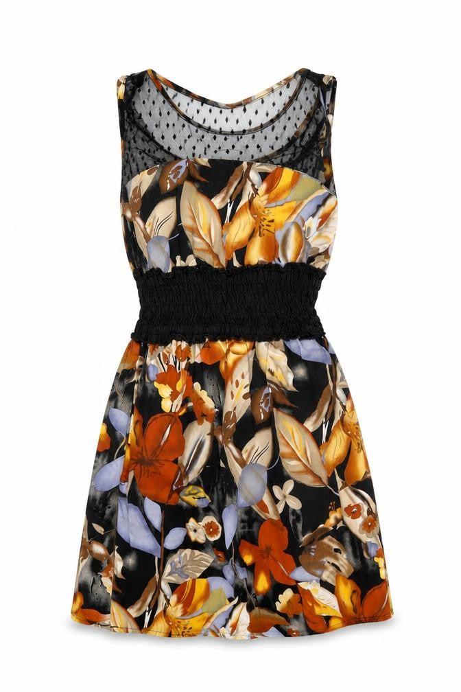 Cutie Womens Multicoloured Floral  Tank Dress  Size S
