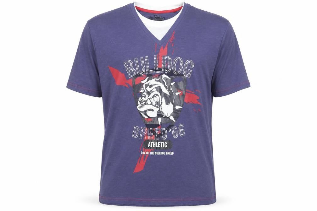 Front view of George men’s blue t-shirt, size M