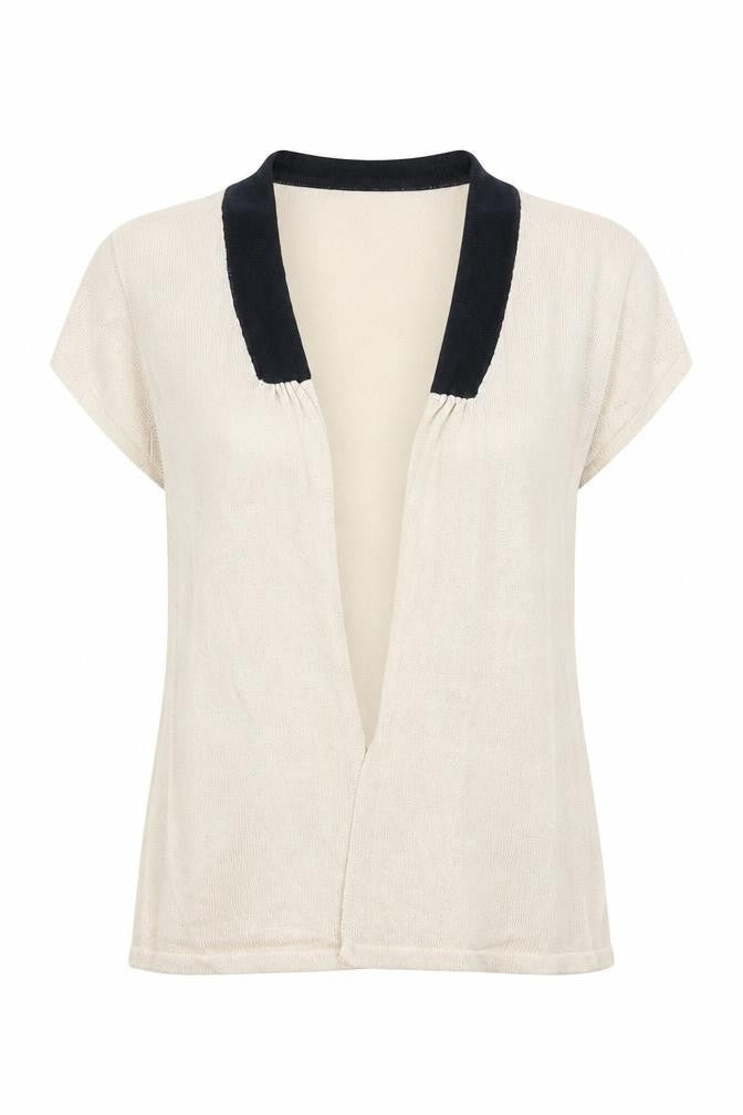 MINUET Womens Beige  Knit Cardigan Jumper Size 12