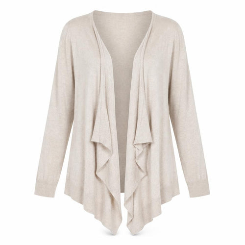 Peacocks Womens Beige  Knit Cardigan Jumper Size 12