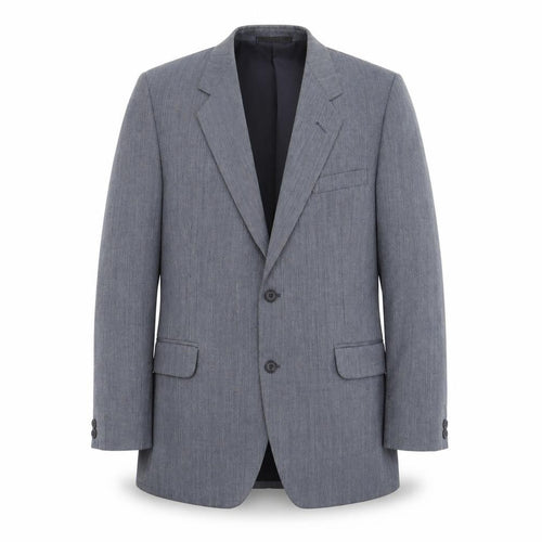 the touch of luxury Mens Blue Striped  Jacket Suit Jacket Size 40