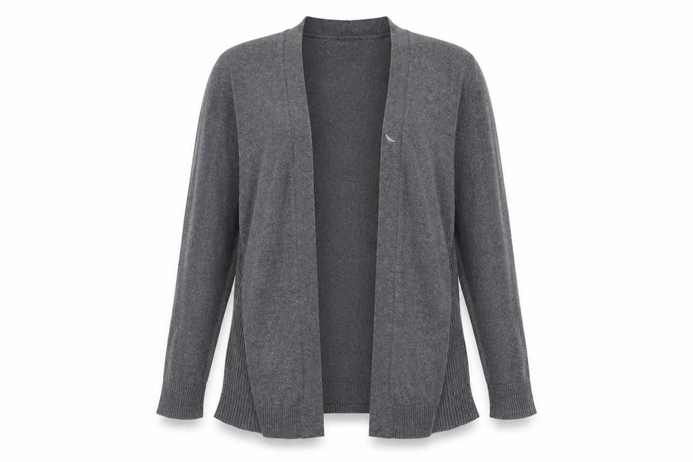 Front view of Gap women’s grey jumper, size M
