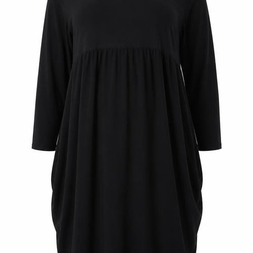 Nicole Womens Black Houndstooth  T-Shirt Dress  Size L
