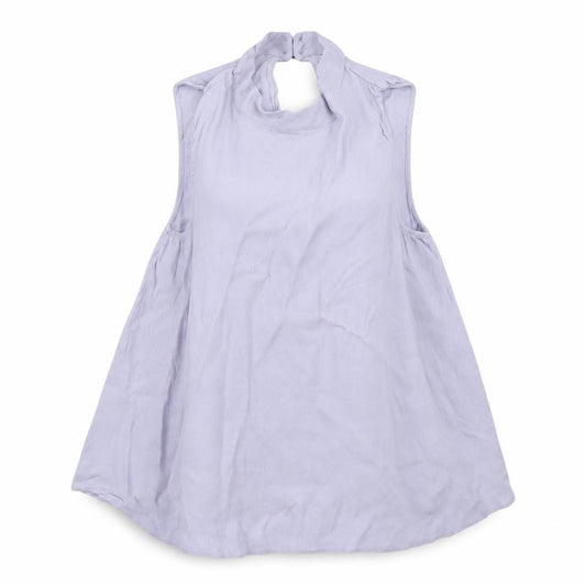 Front view of Matalan women’s blue basic blouse, size UK 12