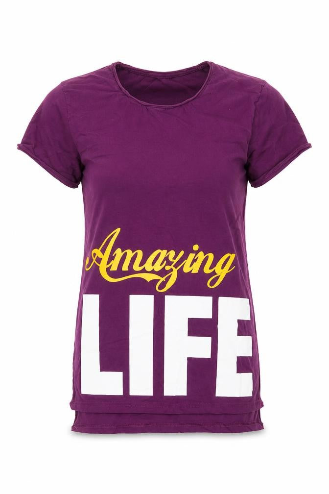 Preworn Womens Purple   Tunic T-Shirt Size M