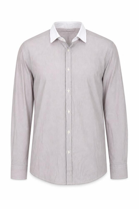 Front view of Next men’s purple button-up, size 14.5