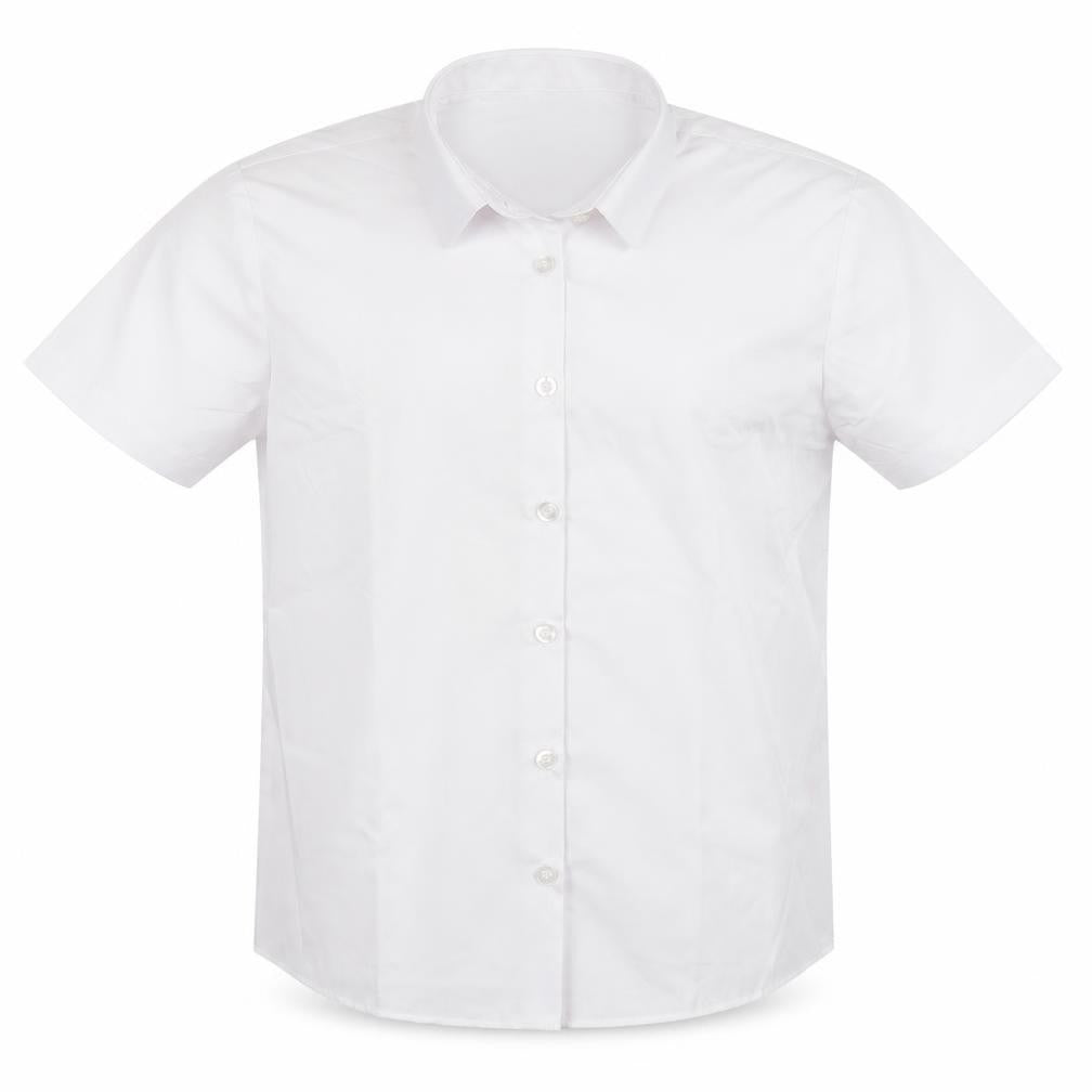 Front view of George boys’ white basic button-up, size 11, years