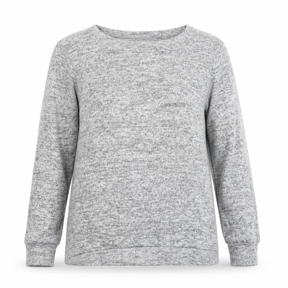 Front view of Primark women’s grey jumper, size UK 14
