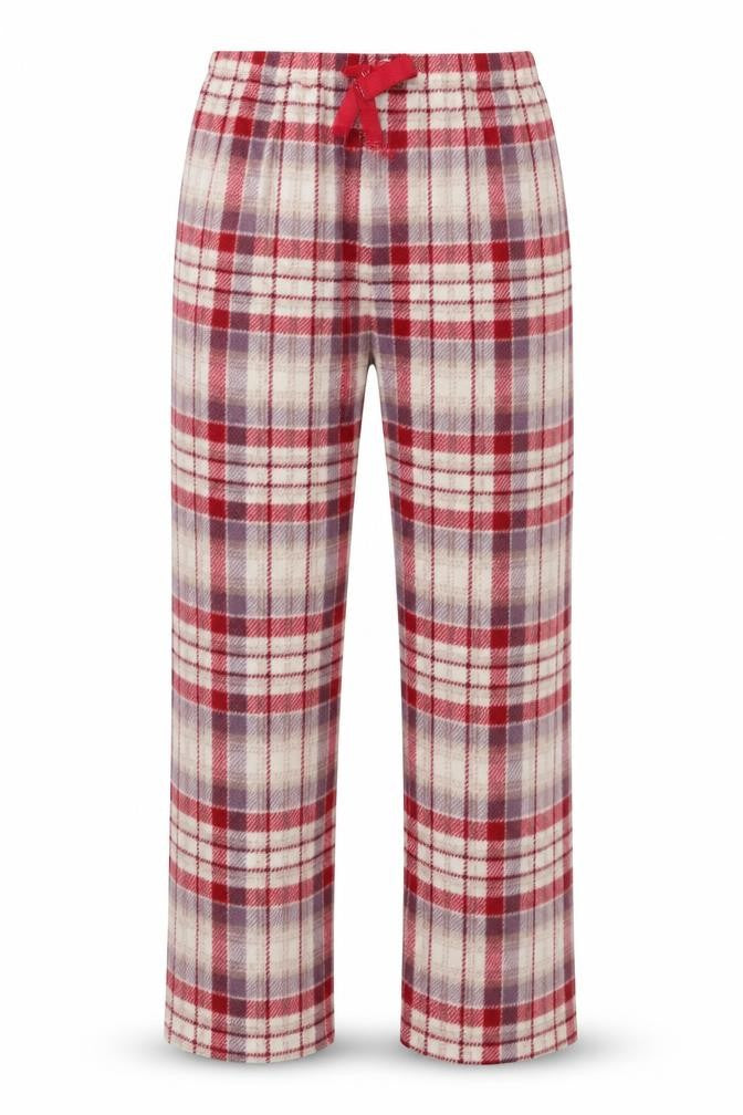 Marks and Spencer  Womens Beige Check  Sweatpants Trousers Size 12 L24 in
