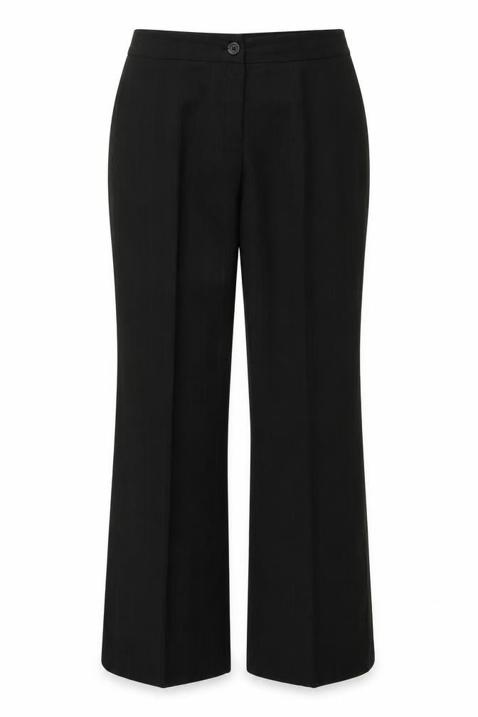 Marks and Spencer  Womens Black Striped  Trousers  Size 12 L25 in