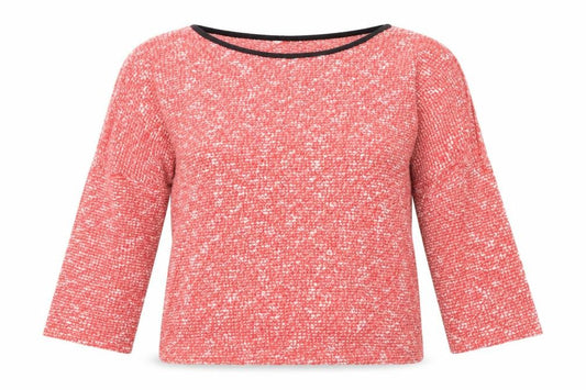 Front view of Peacocks women’s red basic t-shirt, size UK 10