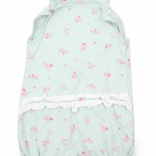 little nutmeg Baby Green Floral  Babygrow One-Piece Size 3-6 Months