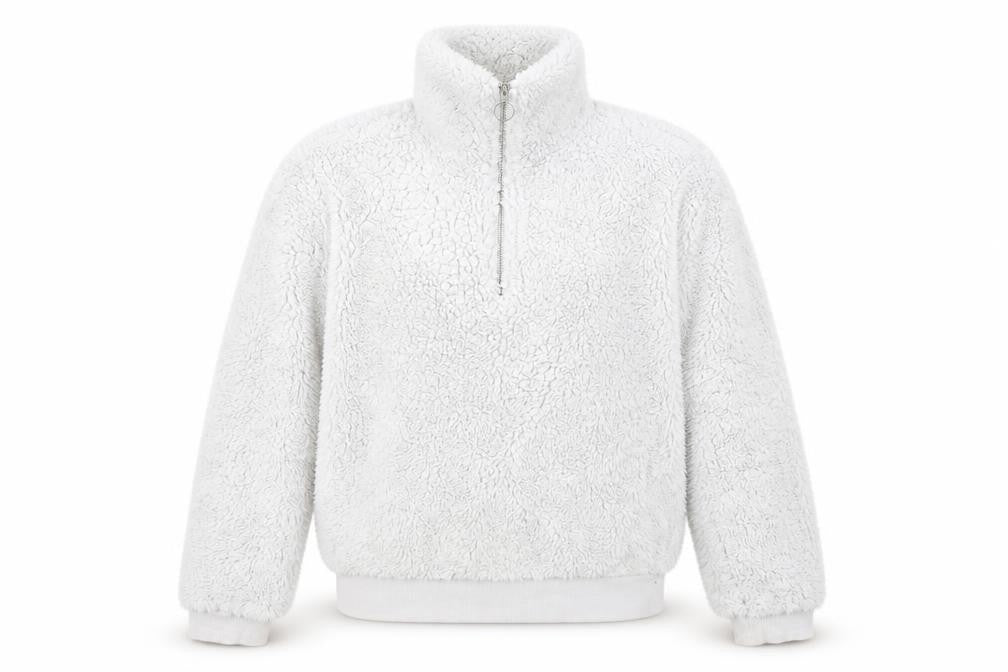 Front view of Topshop women’s grey henley sweatshirt, size UK 8