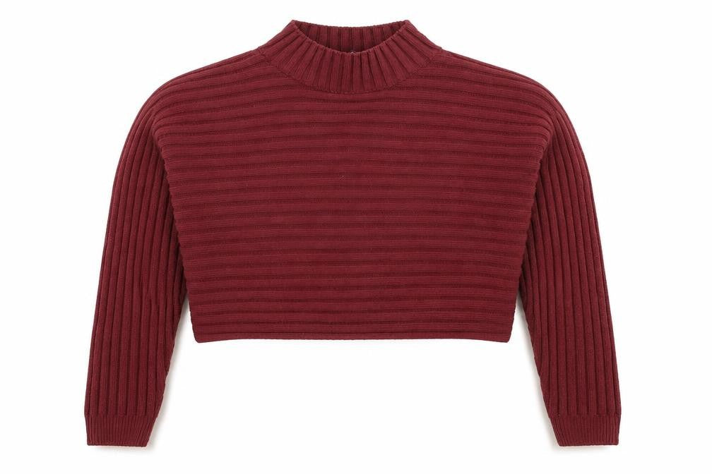 Front view of New Look girls’ red jumper, size 12-13, years