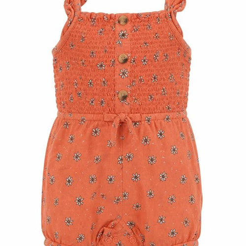 Primark Girls Orange Floral  Babygrow One-Piece Size 0-3 Months