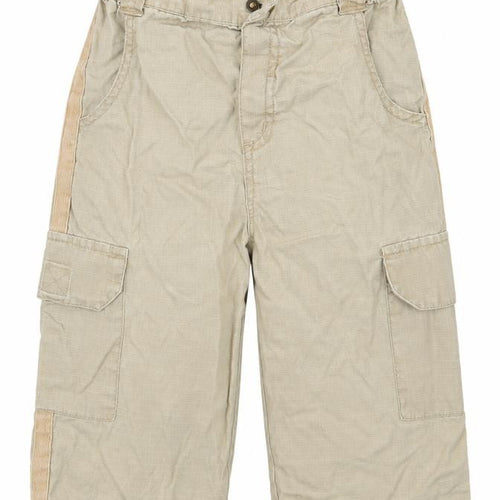 RJR.John Rocha Boys Beige   Cargo Trousers Size 7 Years