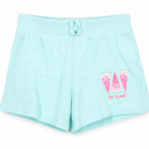 Primark Girls Blue   Sweat Shorts Size 5-6 Years