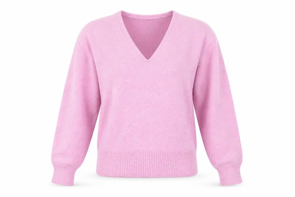 Front view of Next women’s pink jumper, size S