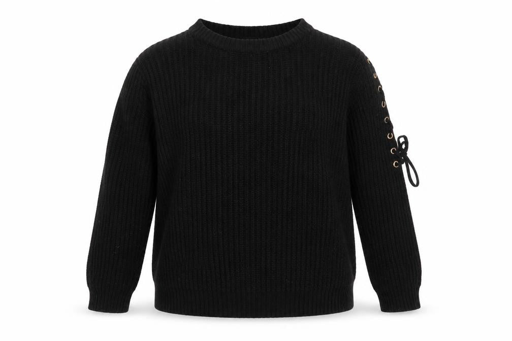 Front view of Primark women’s black jumper, size L