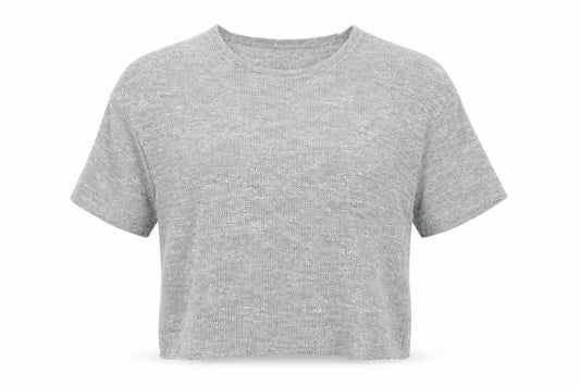 Front view of Papaya women’s grey basic blouse, size UK 14