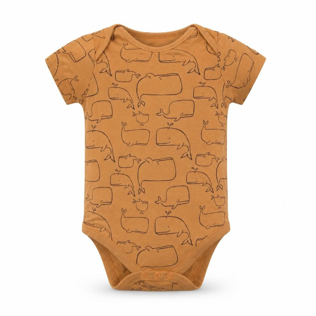F&F Girls Orange   Romper One-Piece Size 2-3 Years  - Whale Print