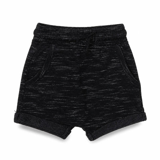 Front view of George Baby Black Cropped Trousers, size 12-18, Months