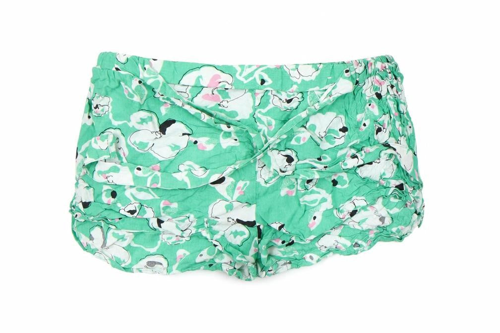 Primark Womens Green Floral  Boyfriend Shorts Size S