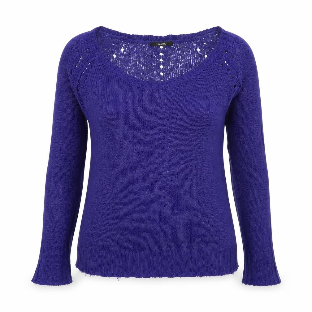 Front view of George women’s purple jumper, size UK 10