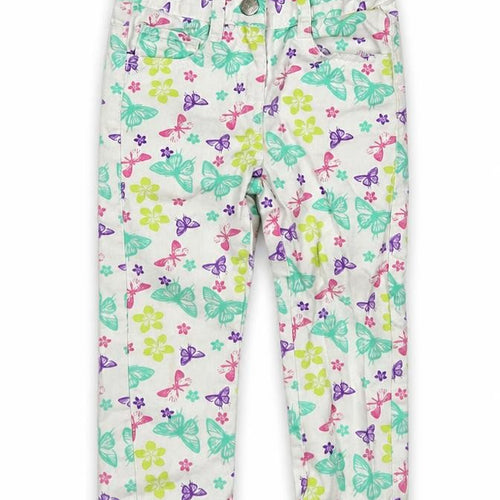 Lupilu Girls Multicoloured Animal Print   Jeans Size 18 Months