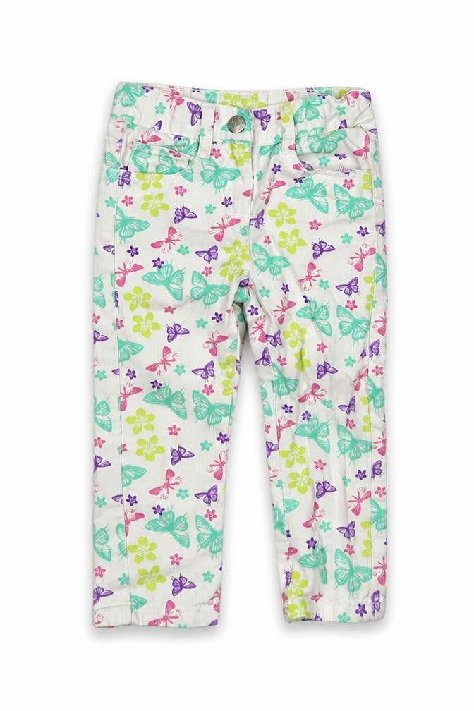 Lupilu Girls Multicoloured Animal Print   Jeans Size 18 Months