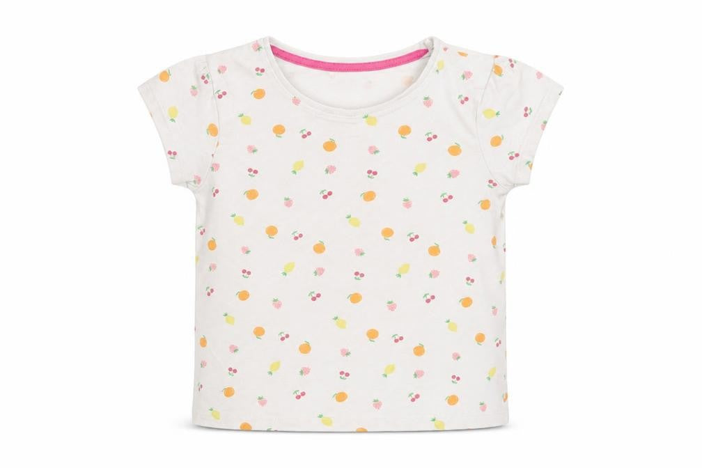Front view of Primark Baby White Basic T-Shirt, size 24, Months