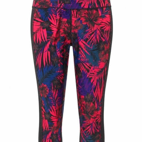 Matalan Womens Black Floral  Cropped Leggings Size 8 L20 in