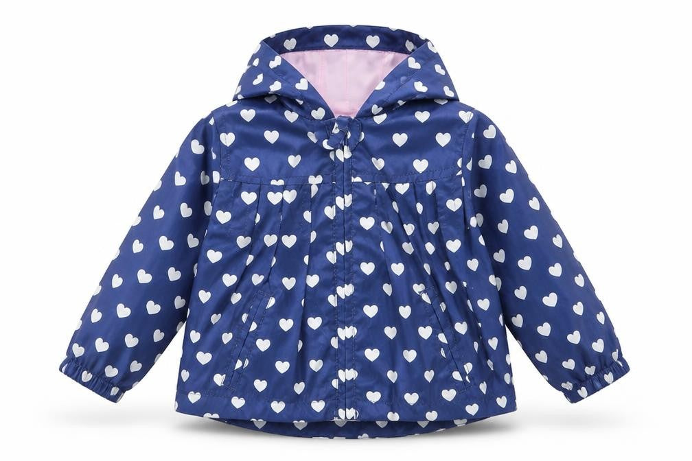 Mini Club Girls Blue Geometric  Jacket  Size 6-9 Months