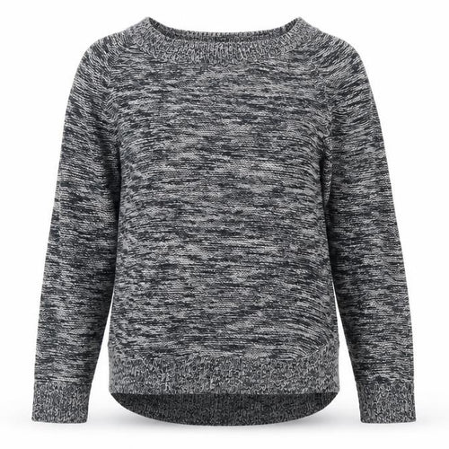 Originals Knitwear Womens Grey Herringbone  Pullover Jumper Size M