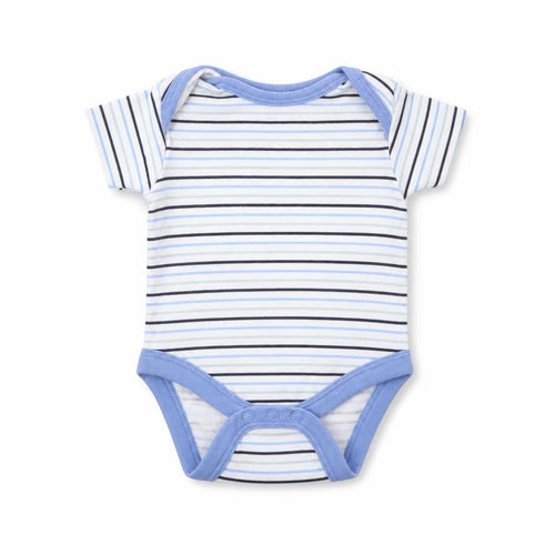 Preworn Baby White Striped  Babygrow One-Piece Size 0-3 Months  - Newborn