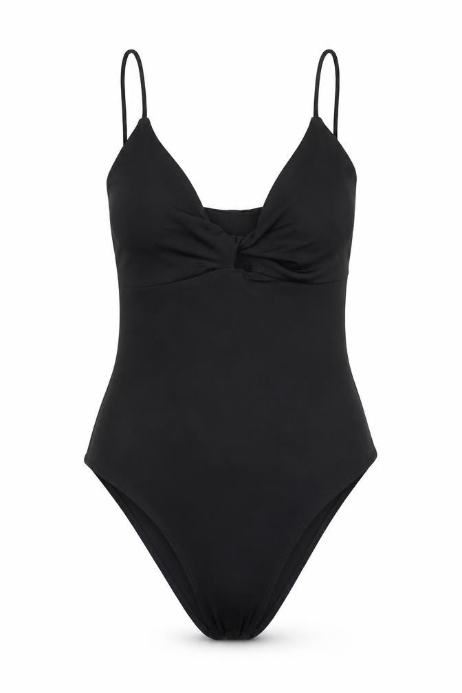 Front view of Primark women’s black bodysuit one-piece, size S