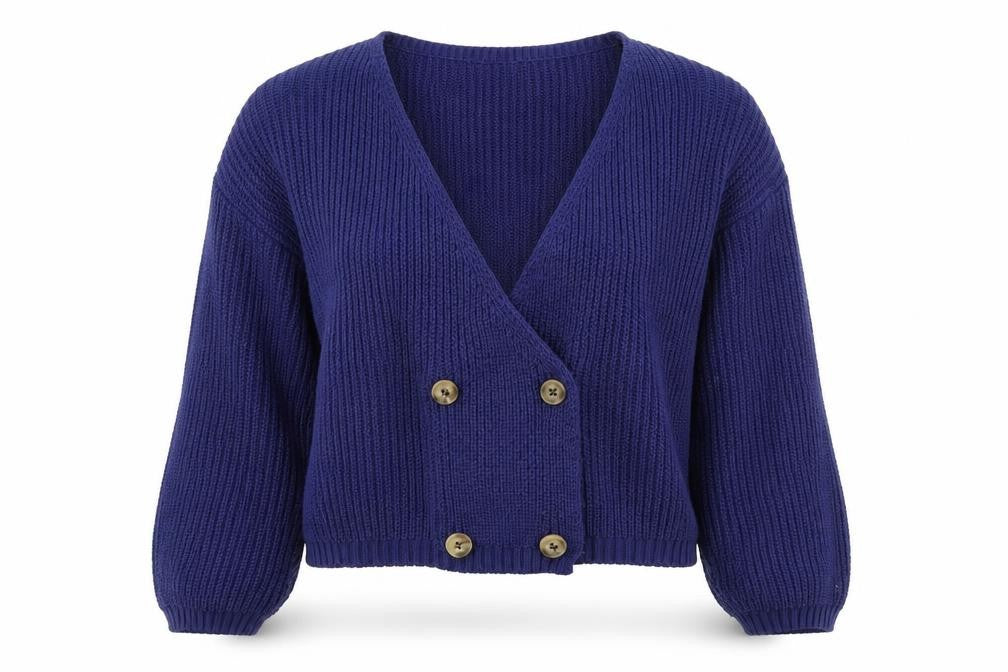 In the Style Womens Blue  Knit Cardigan Jumper Size 14