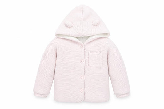 Front view of Matalan Baby Pink Overcoat Coat, size 12-18, Months
