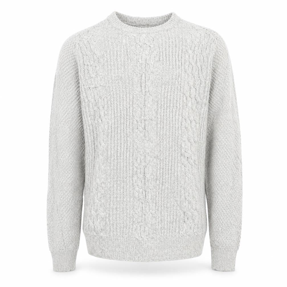 Front view of Peacocks men’s grey jumper, size S