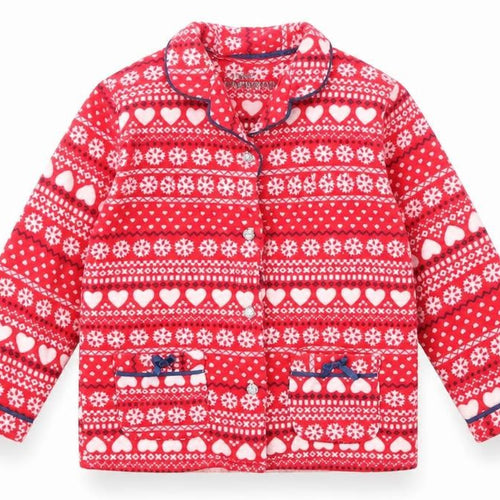 Young Dimension Girls Red Geometric  Top Pyjama Top Size 4-5 Years