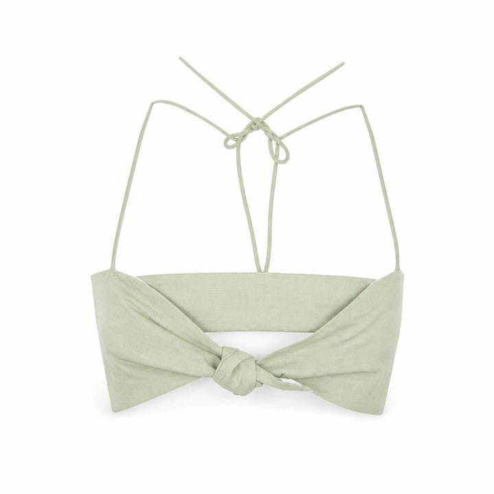 Nasty Gal Womens Green Cropped Tank Size 6