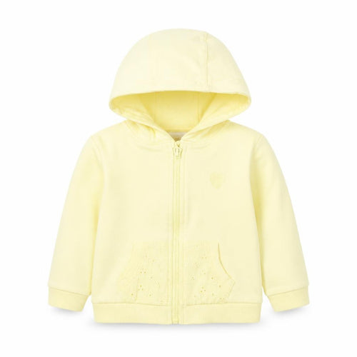 Lullaby Girls Yellow   Full Zip Jumper Size 9-12 Months